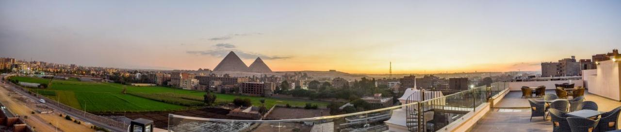 New Pyramid Quen Hotel Kairo Exteriör bild